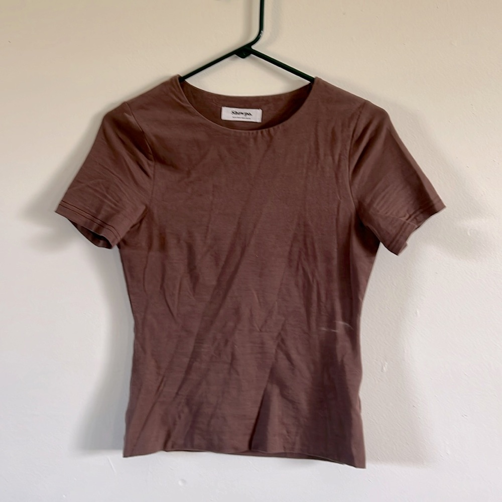 Showpo Brown Short Sleeve Tee